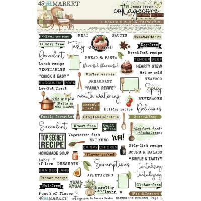 49 and Market Cottagecore - Rub-On Transfer Kitchen Edition